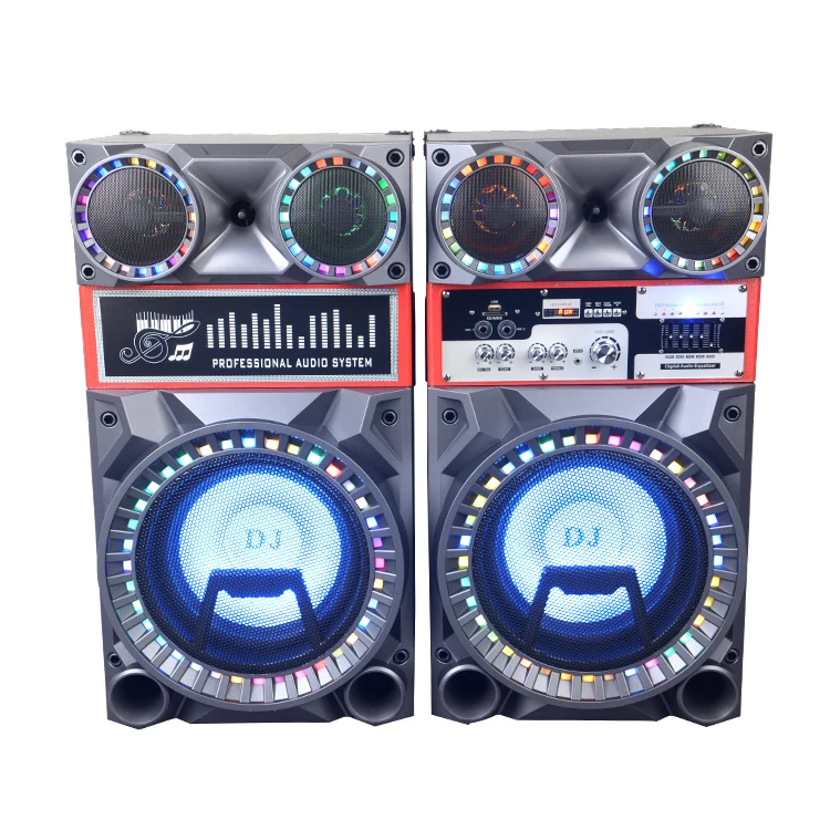 Professional DJ Bass speaker 2.0 active stage speaker home theatre with USB/SD/MC/FM/Remote/EQ