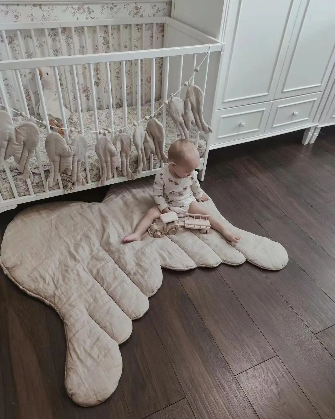 Baby Play Mat Pad Cotton Newborn Infant Crawling Blanket Animal Playmat Round Carpet Floor Rug Kids Children Room Nordic Decor