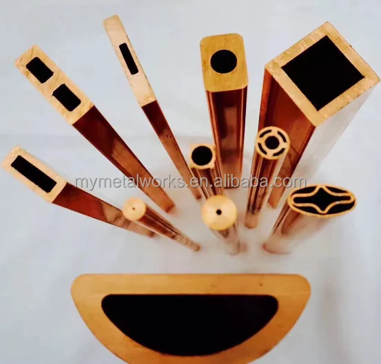 Copper and Silver Copper Hollow Conductor