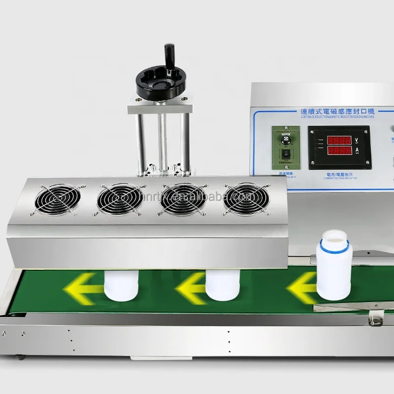 35-85mm Electromagnetic Continuous Heat Induction Sealer Aluminum Foil Film Honey Plastic Bottle Capping Sealing Machine