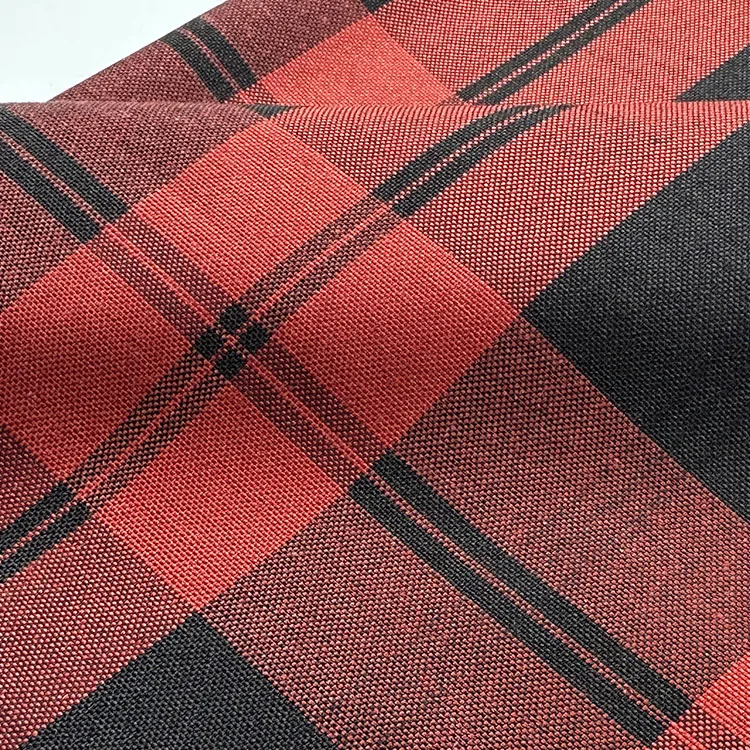 2023 hot selling TR plaid fabric woven yarn-dyed plaid work school summer  uniform dress