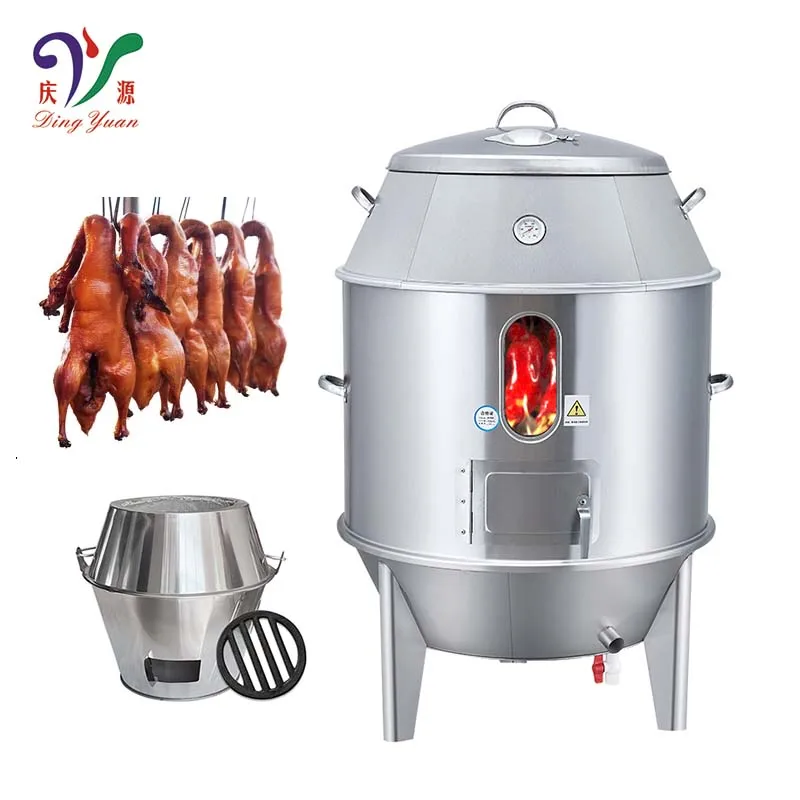 ce certificated durable stainless steel charcoal type beijing duck roasting machine chicken duck roaster