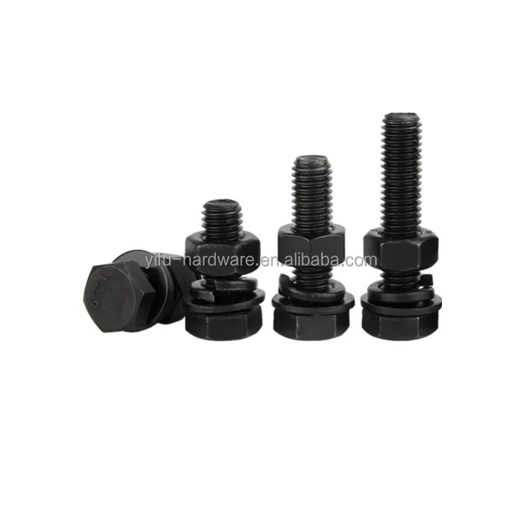High Quality 8.8 Grade Hex Bolts And Nuts M6-m36 M10 Din933 934
