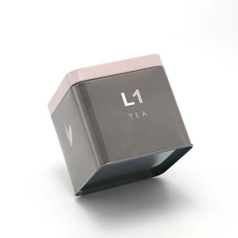 Chinese Tea Caddy Manufacturers Square Tin Can For Tea Custom Metal Coffee Tea Tins
