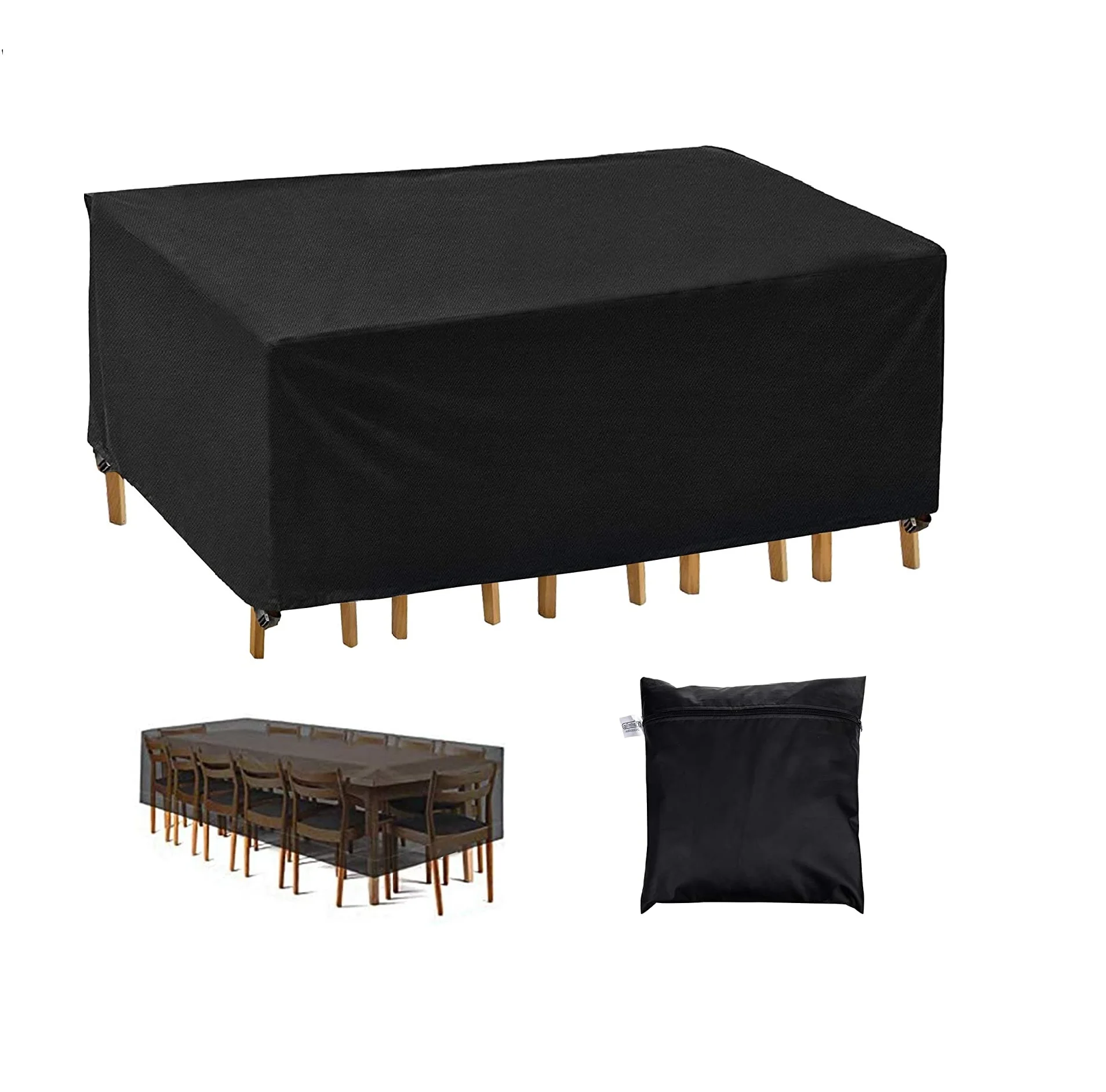 420D Oxford Fabric Furniture Dust Cover Garden Patio Table Cover Waterproof Protective Cover For Outdoor Furniture