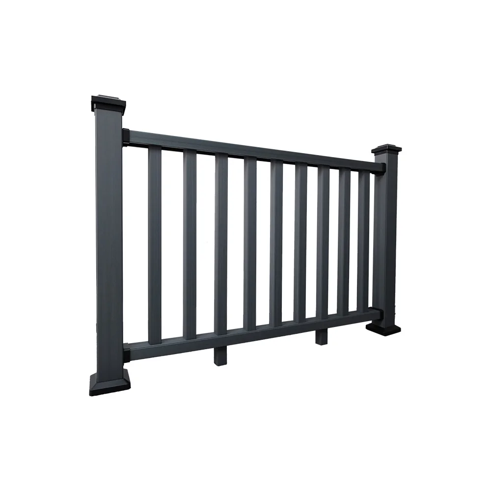 Waterproof Sun proof easy installation outdoor Aluminum Column railing WPC Co extrusion handrail