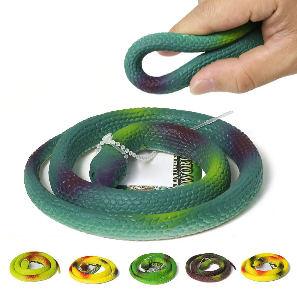 75 cm soft plastic reptile tpr snake toy