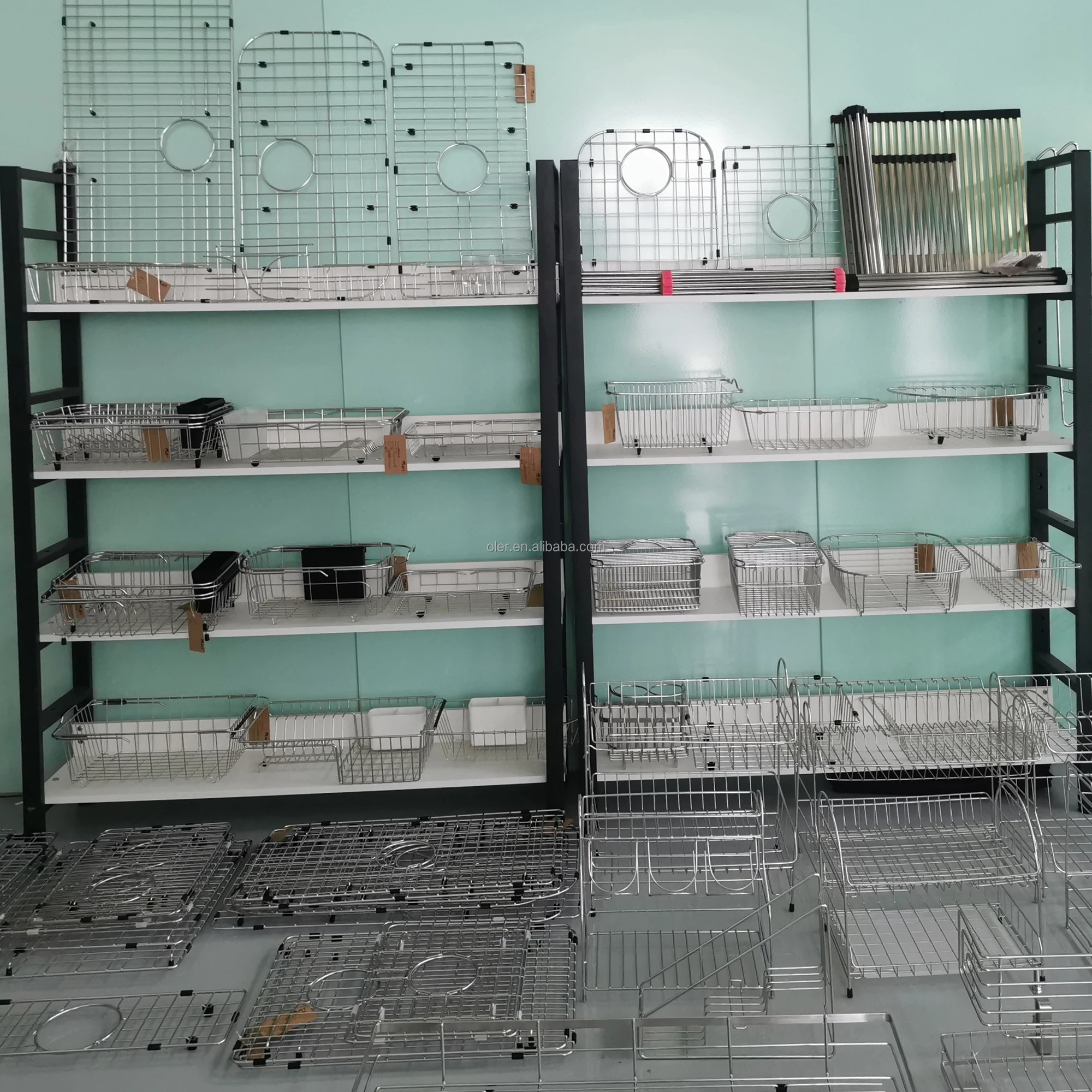 Wire Grid Kitchen Sink Bottom Grid Silicone Sink Divider Protector Kitchen Mat Bottom Grid For Stainless Steel Sink Rack