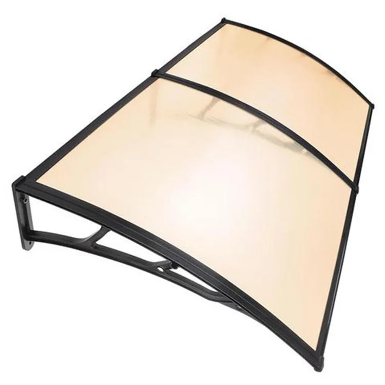 outdoor door clear window awning polycarbonate Hollow sheet Plastic stent awning canopy