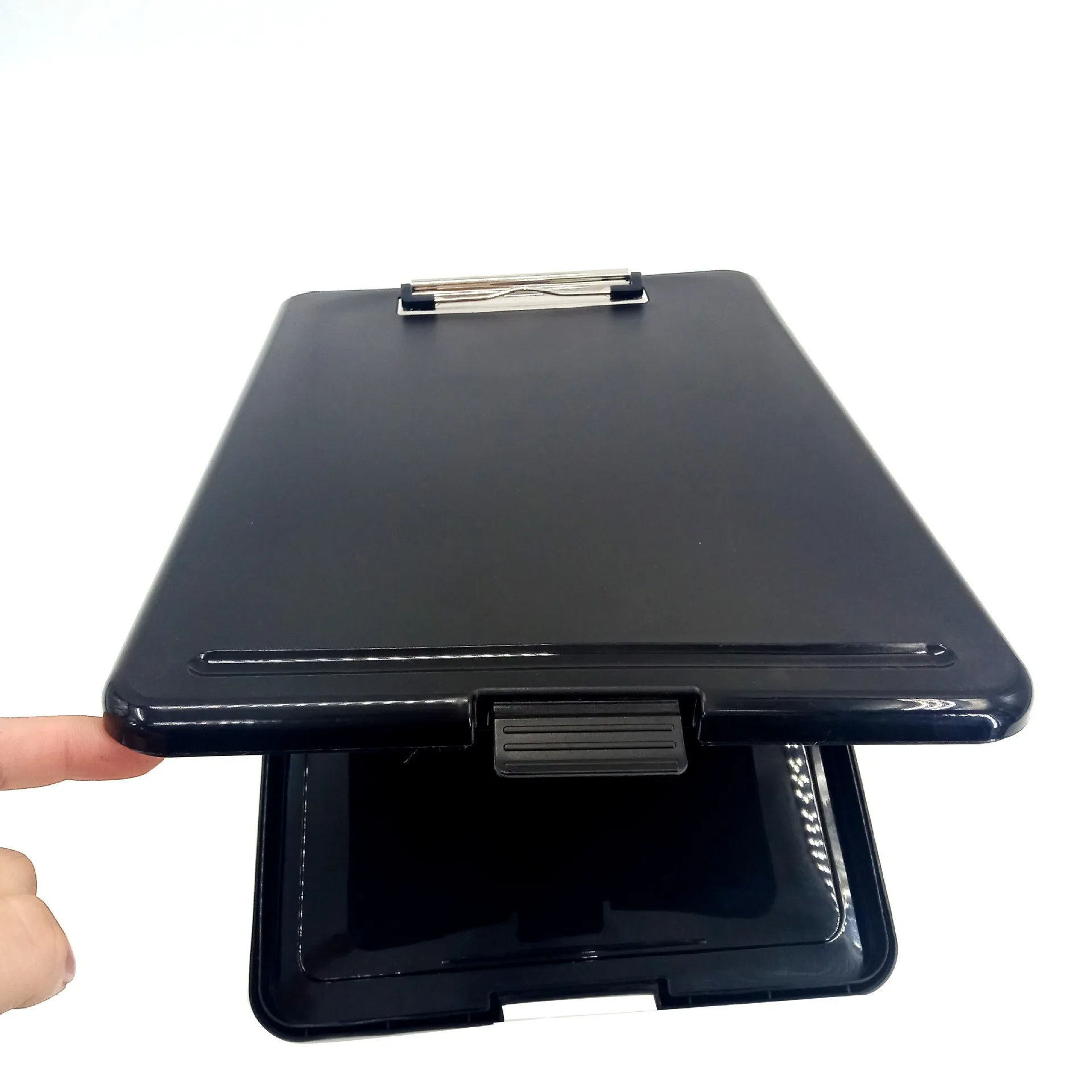 High Quality Office Stationery A4 Size Plastic Clipboard with Storage