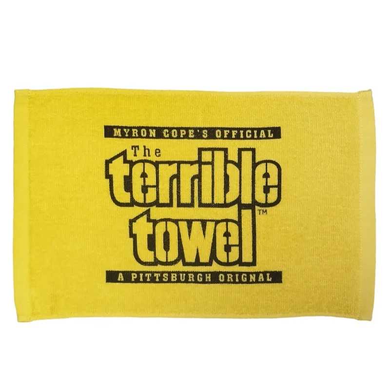 Cotton Terrible Towel Wholesale High Quality Rally Towel Custom Printed Cotton Rally Towels(Pittsburgh Steelers)