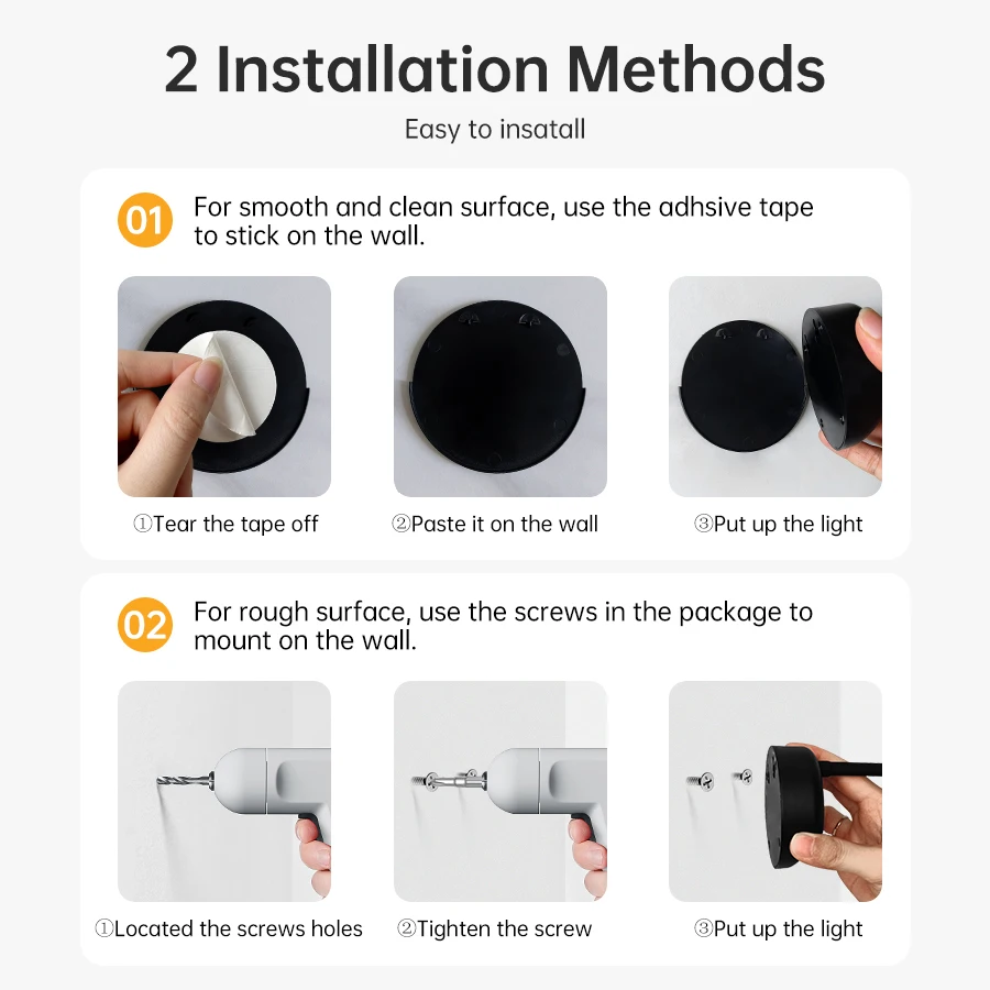 Fast shipping Corner Mounted USB Rechargeable Magnetic 3 Color Dimmable 5v LED Spotlights For Coffee Corner Living room