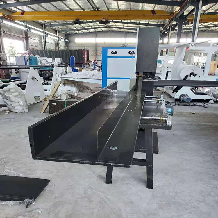 good quality high speed toilet paper band saw cutter automatic jumbo roll paper cutting machine