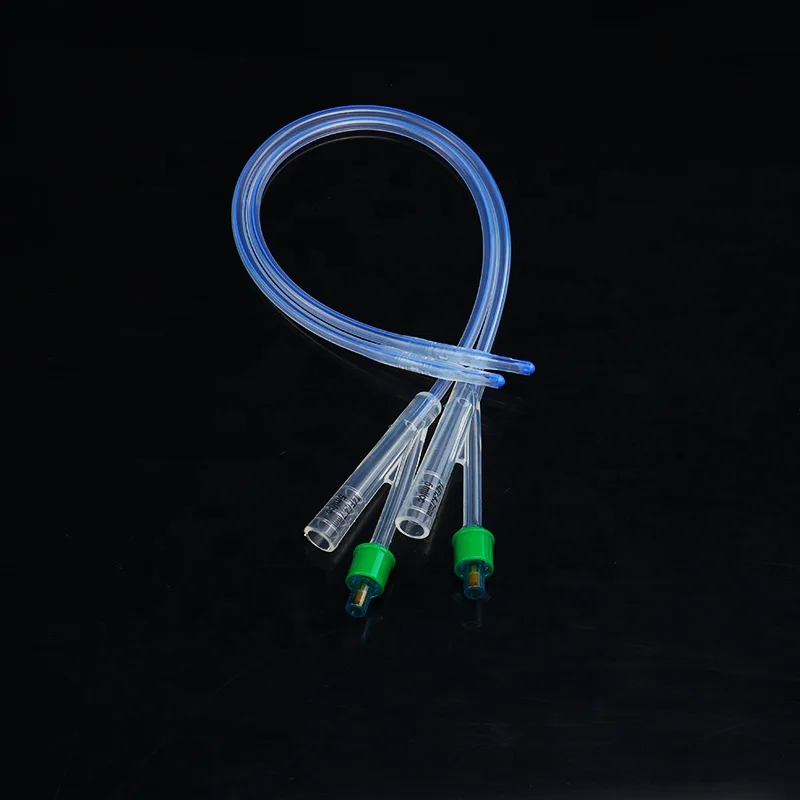 Medical  stomach tube Triple catheter soft  multi hole silicone drainage tube 20mm silicone gastrostomy tube