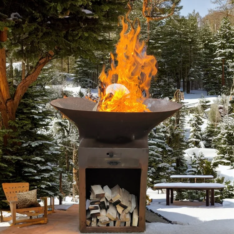 Outdoor Heater Barbecue Grill Designs Corten Steel Pizza Oven Fireplace Bbq Grills