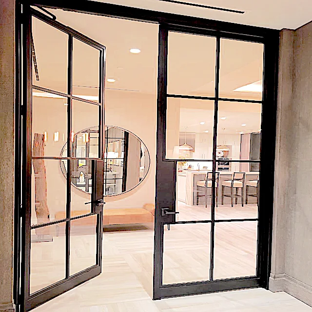 ALUFRONT Highly Thermally Insulated Design Slimline System Aluminum Glass Doors