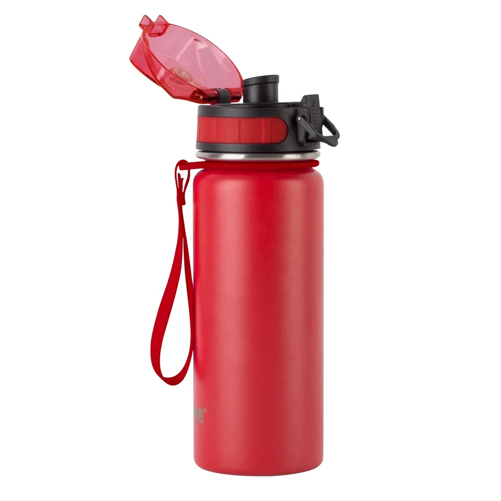 Stainless Steel Gym Outdoor Bottles outdoor double wall one click open stainless steel vacuum bottle Insulated Water Bottle