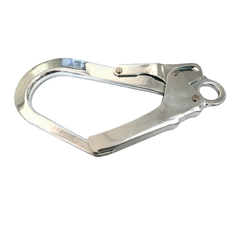 Forged Alloy Steel Zinc Plated Mini Snap Hook self-locking device safety harness hook safety Quick Release belt hook