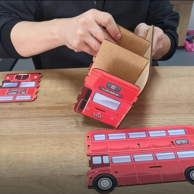 MDF DIY Pen Holder and Pencil Holder for Desk Cute Kid desk organize