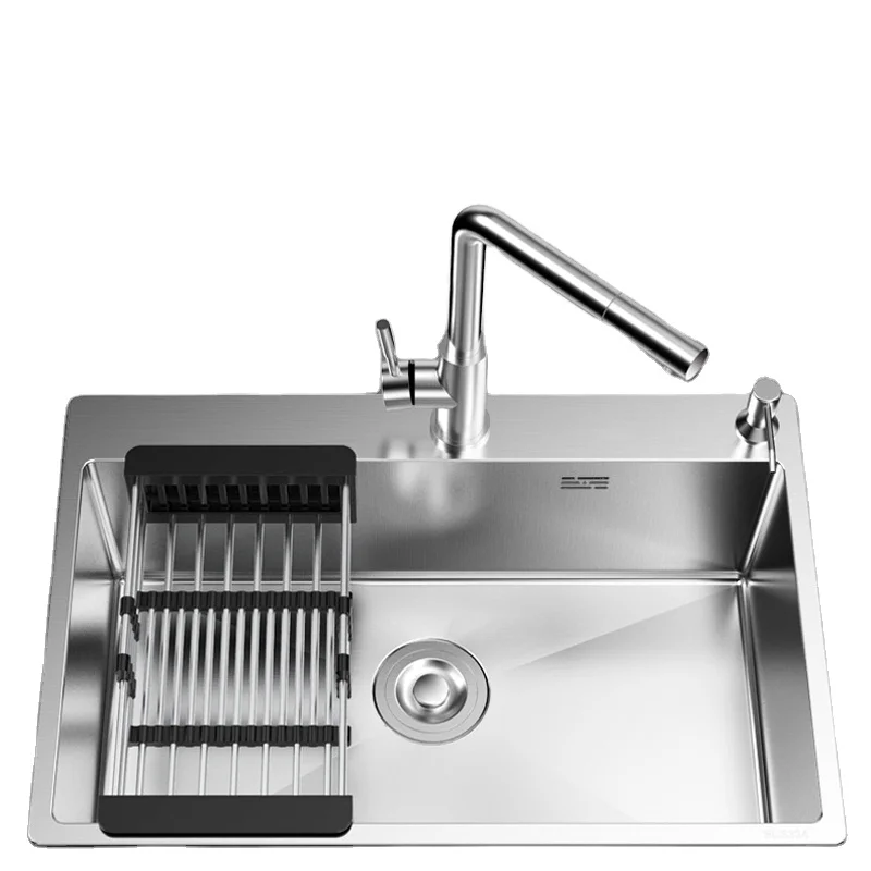 5040 stainless steel kitchen sink  handmade brushed sink undmount single bowl kitchen sink
