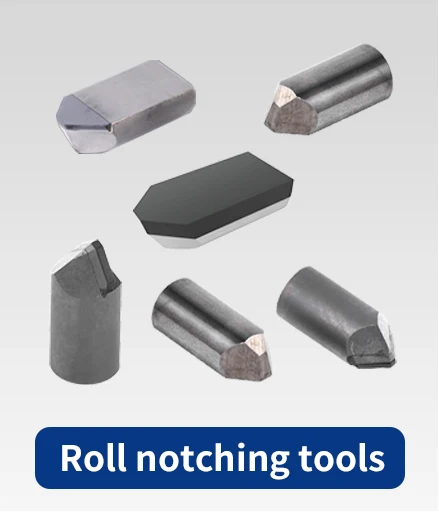 PCD notching tool turning carbide rebar roll  C03 C04 slot milling polycrystalline diamond tool