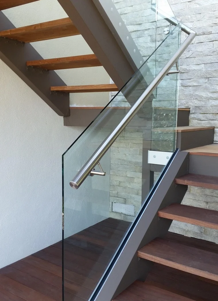 aluminium security balustrades aluminum metal frameless profile u channel clamp glass railing