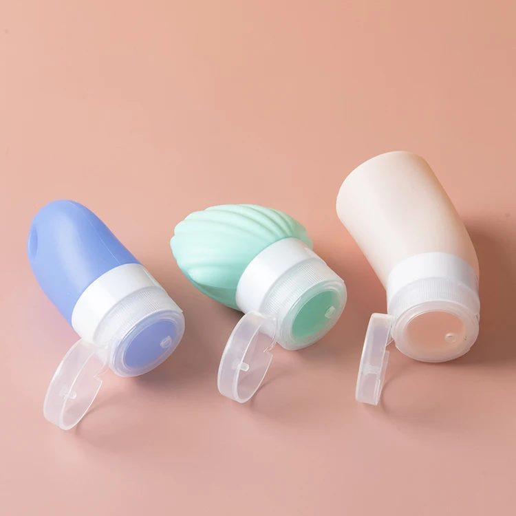 60ml 38ml 90ml Silicone Soft Tube Plastic Cream Cosmet Shampoo Lotion Squeeze Tube Cosmetic Soft Tube For Shampoo