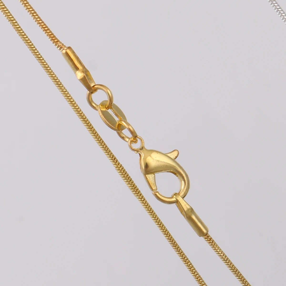 wholesale  Brass metal silver Gold Plated snake chains necklace