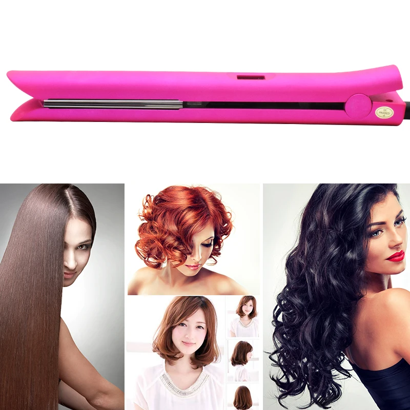 Titanium with tourmaline infused Fastest heat-up and recovery hair straightener curler