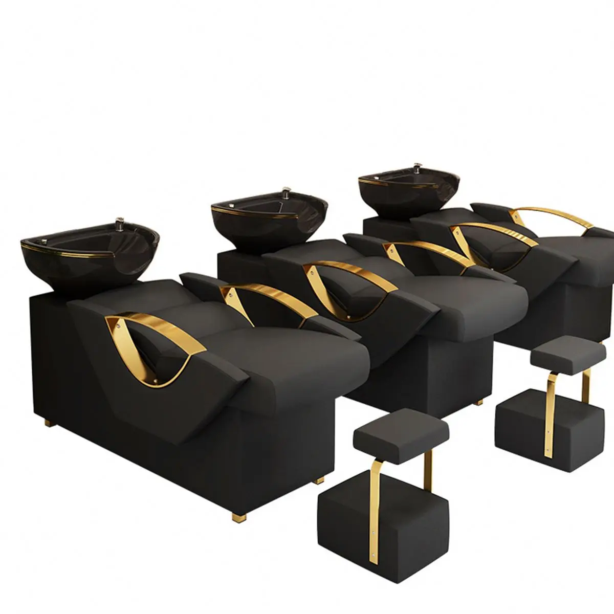 New Product Sprinkler Beauty Hair Salon  Sit Half Recline Thai Flush  Shampoo Chair Punch Bed Bowl Washbasin