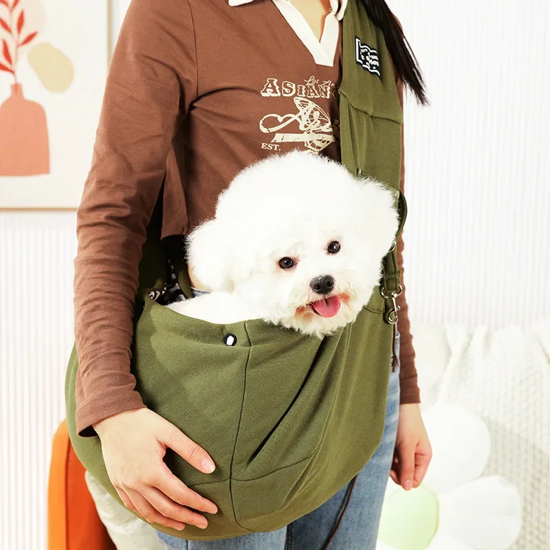 Qbellpet Wholesale pet carrier bag Dog Sling Carrier for Small Dogs pet slings with extra pocket storage with storage pocket