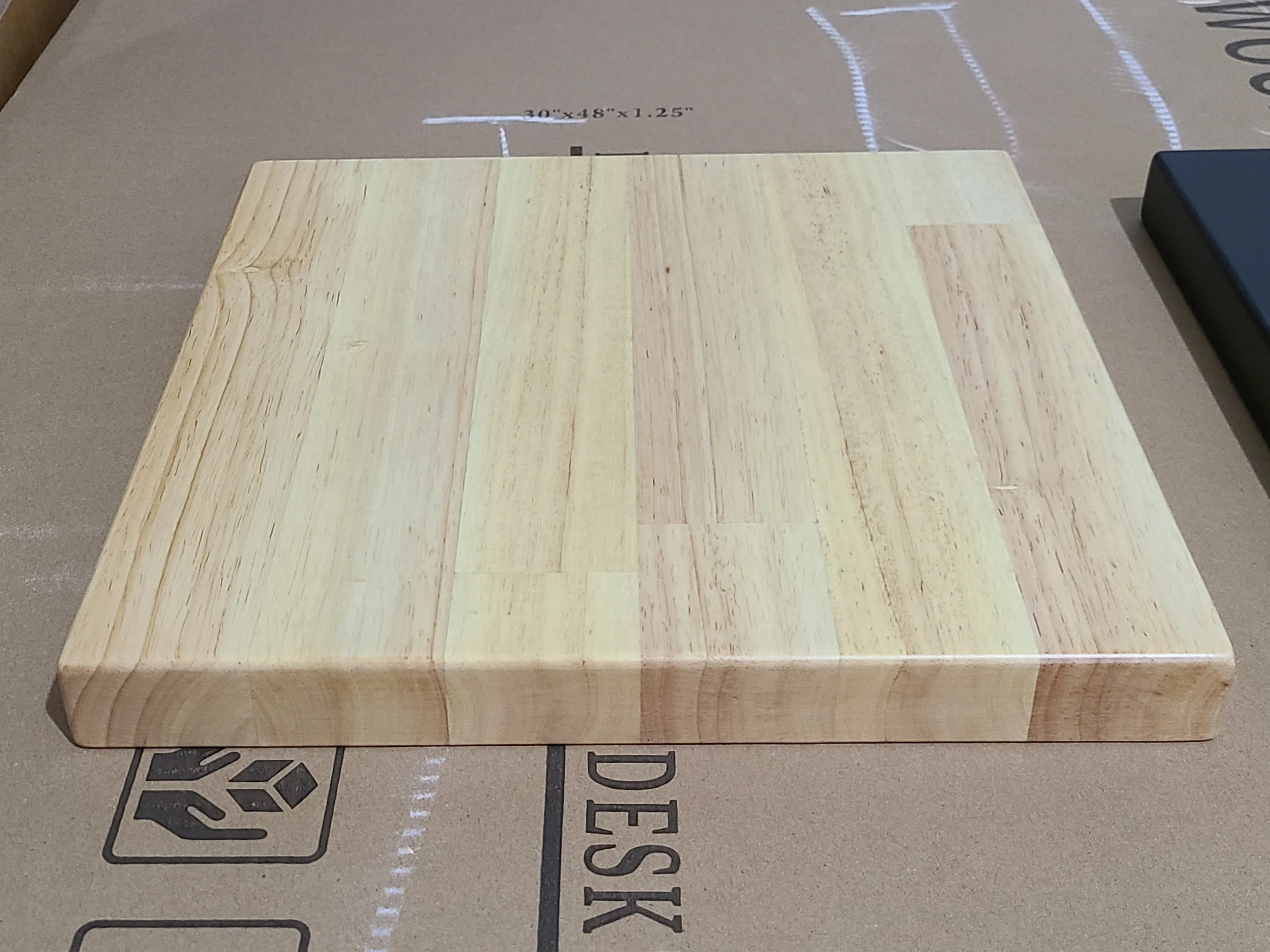 Резиновый деревянный мясной брусок, готовый 36x36x1,25 дюймов