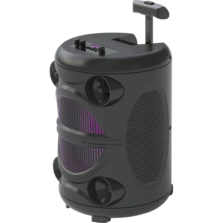 Usb/Tf/Fm/Aux Trolley ZQS8113 Powered Wireless Boombox Speaker Stereo With Remote Control Screen Microphone