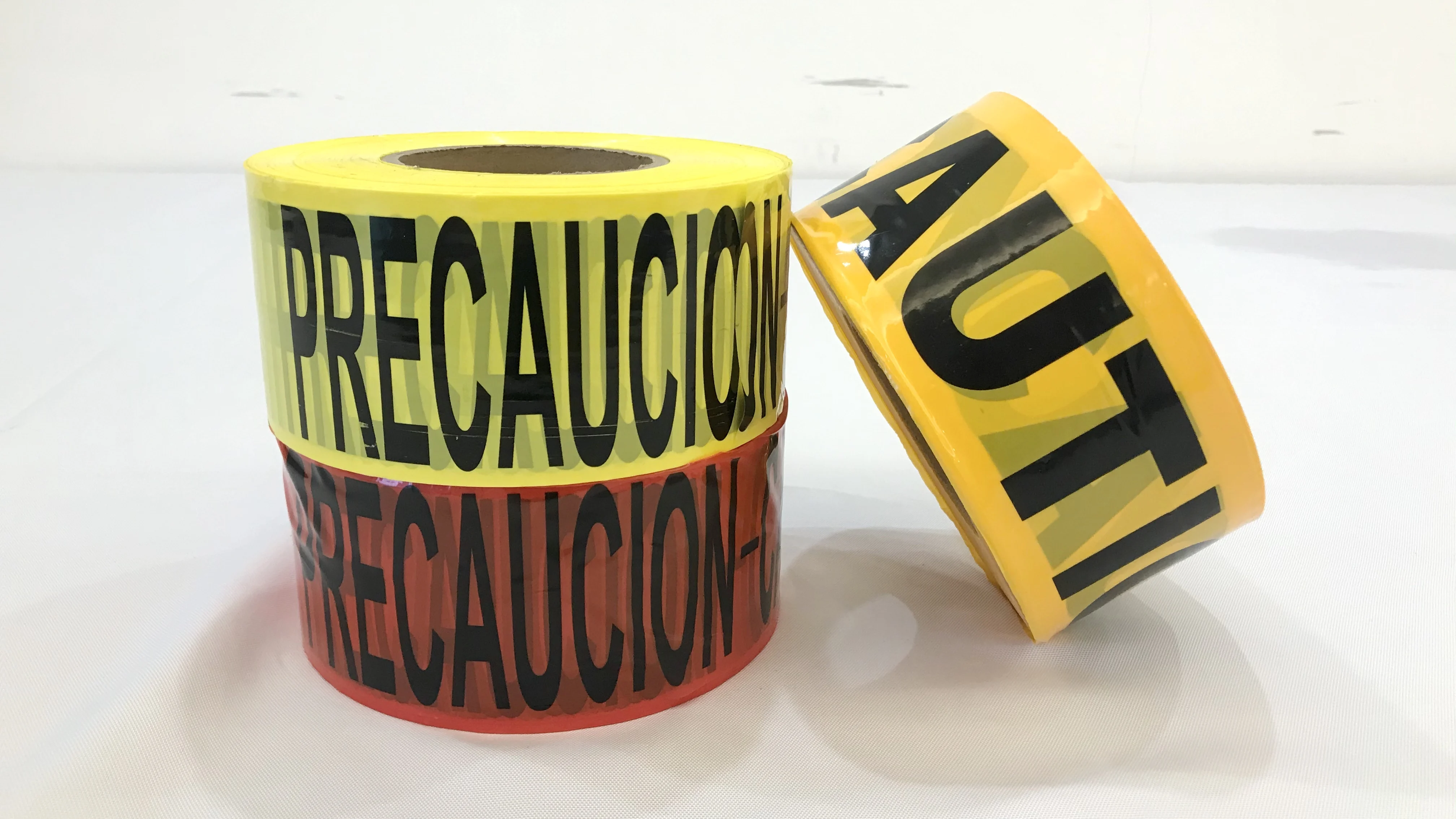 DINGWANG 50mm*100m PE Warning Tape Can be Customized Reflective Plastic flawless dermaplane glow