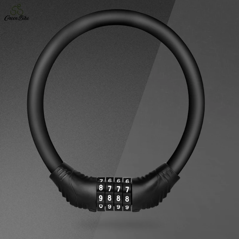 
colorful Factory sale various Fahrradalarm cheap bicycle cable lock 4 digit password bike cable bicycle sharing lock 
