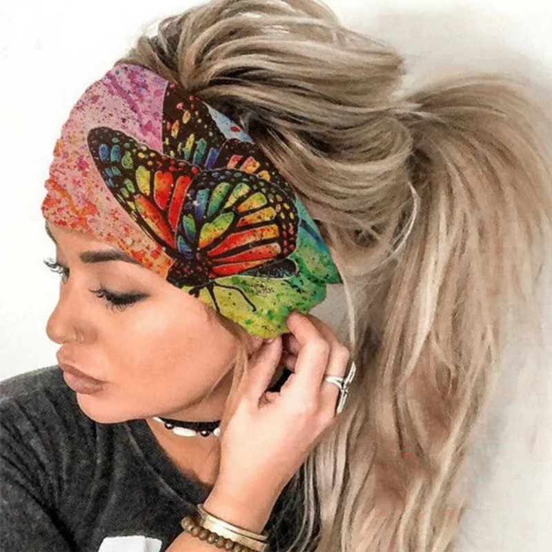 
Outdoor Bicycle Print Bandana Running Windproof Athletic Sweatbands Outdoor Sunproof Bicycle Bandana 