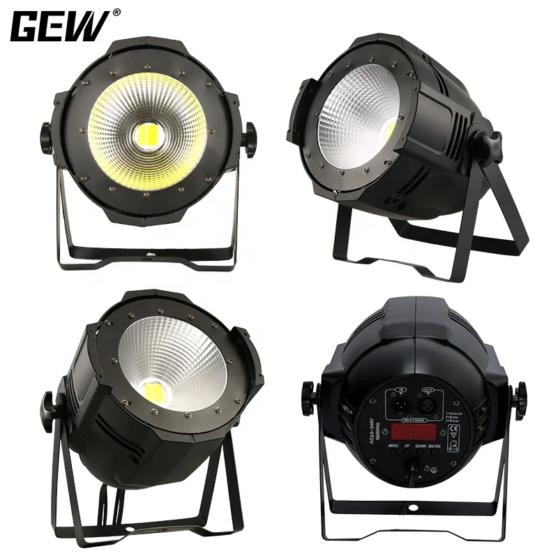 GEVV Stage Lighting 200W Indoor LED Par Light with Light Shield For Party Show Event