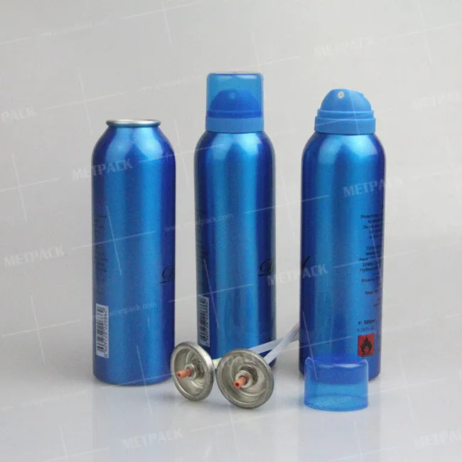 High quality cheap price aluminum aerosol can for compressed air with mask