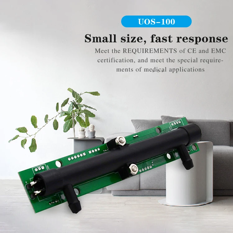 UOS-100 Micro-embedded Oxygen concentration, flow test Oxygen generator use Ultrasonic oxygen sensor