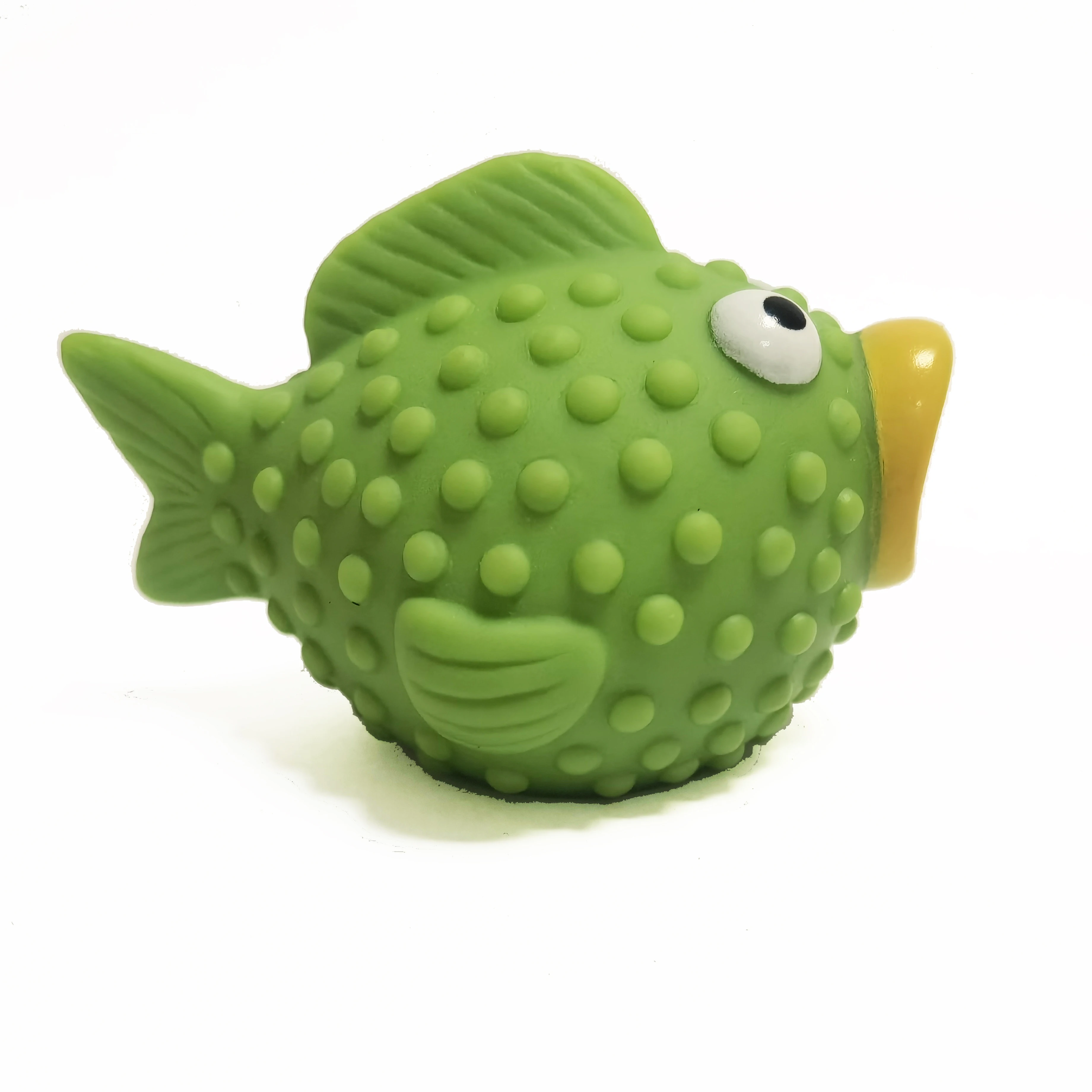 Sea animal rubber fish bath toy