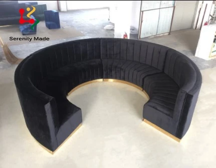 Modern nightclub restaurant velvet booth seating club furniture booths