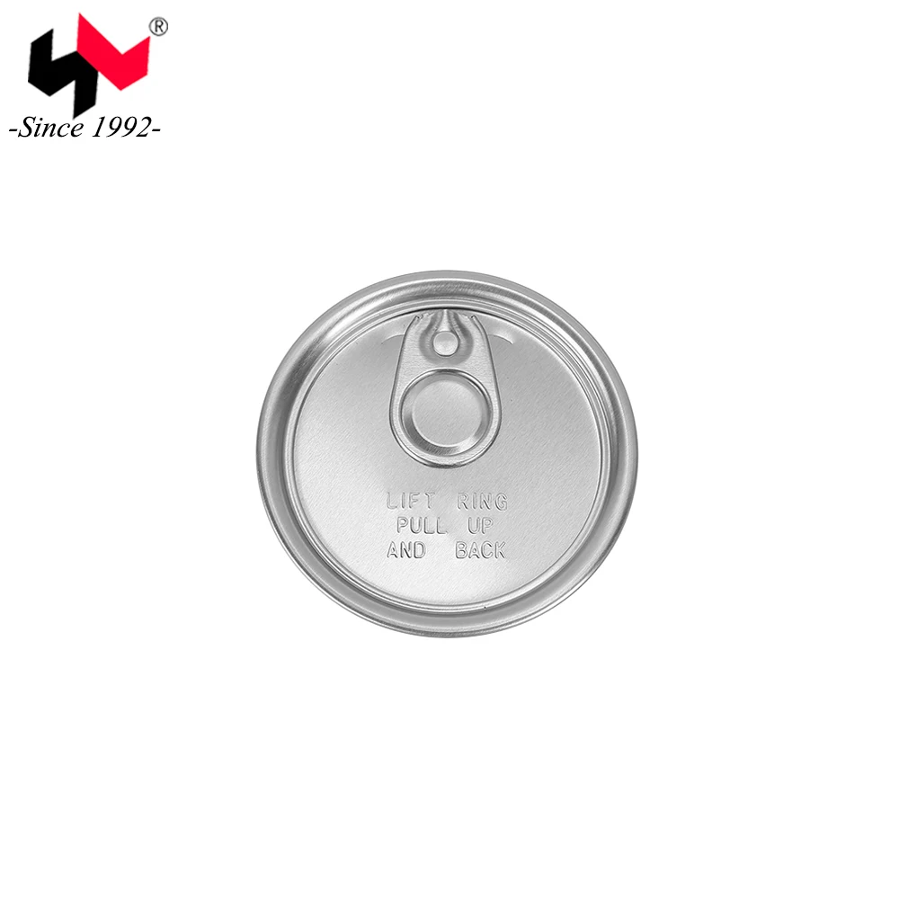 Aluminum easy open end eoe for nuts milk powder dry food packing