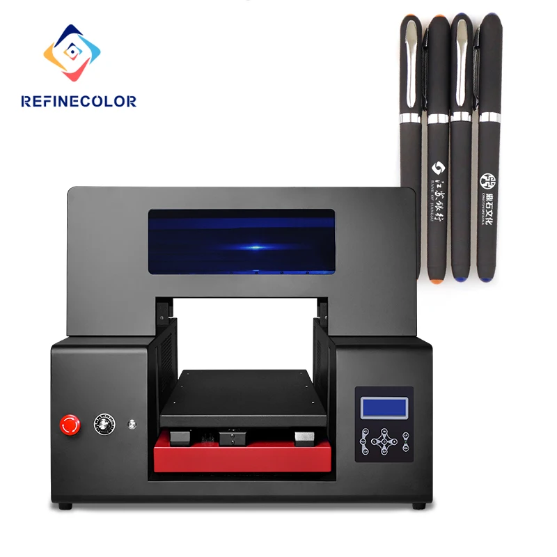 УФ-принтер Refinecolor цена A3 планшетный принтер с 3d-эффектом для акриловой деревянной пластиковой