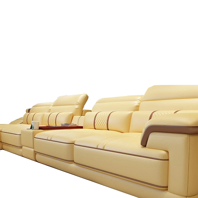 
Modern design couch living room furniture sofa sectional with integrated massage chair with speakers 