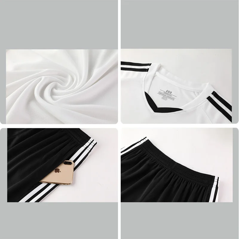 
2021 trends custom football jersey sets team uniform wear training wholesale latest cheap reversible made in China jersey 