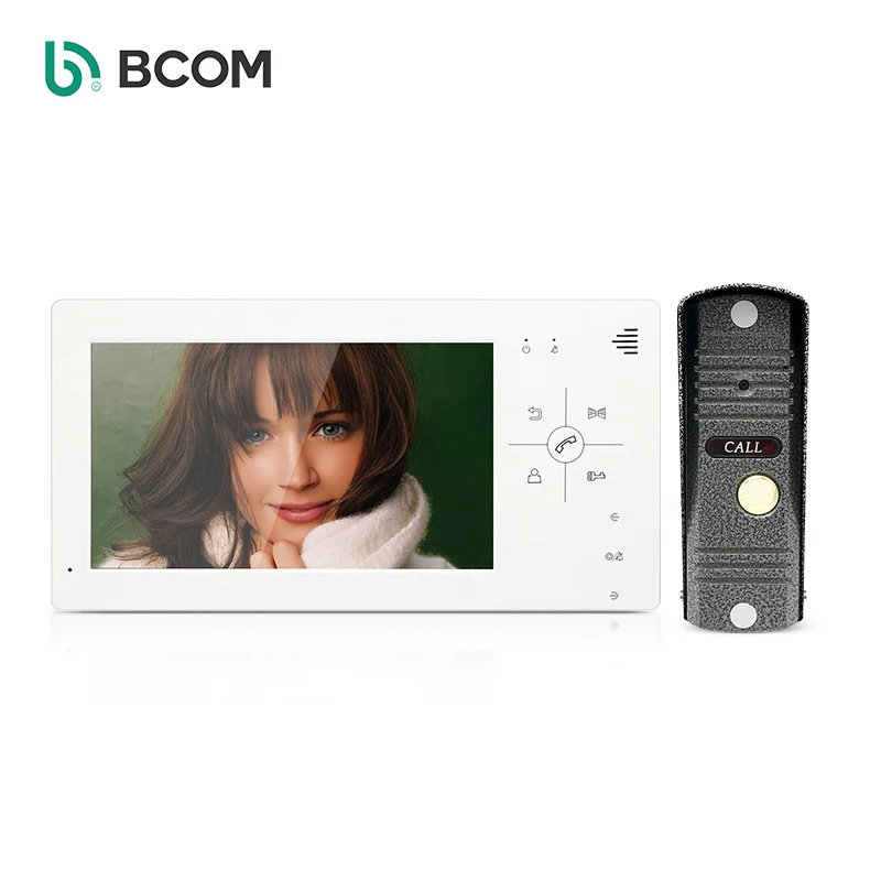 Bcomtech Provide CE/FCC/ROCH Intercomunicador con video inteligente , Video Indoor Monitor with outdoor station