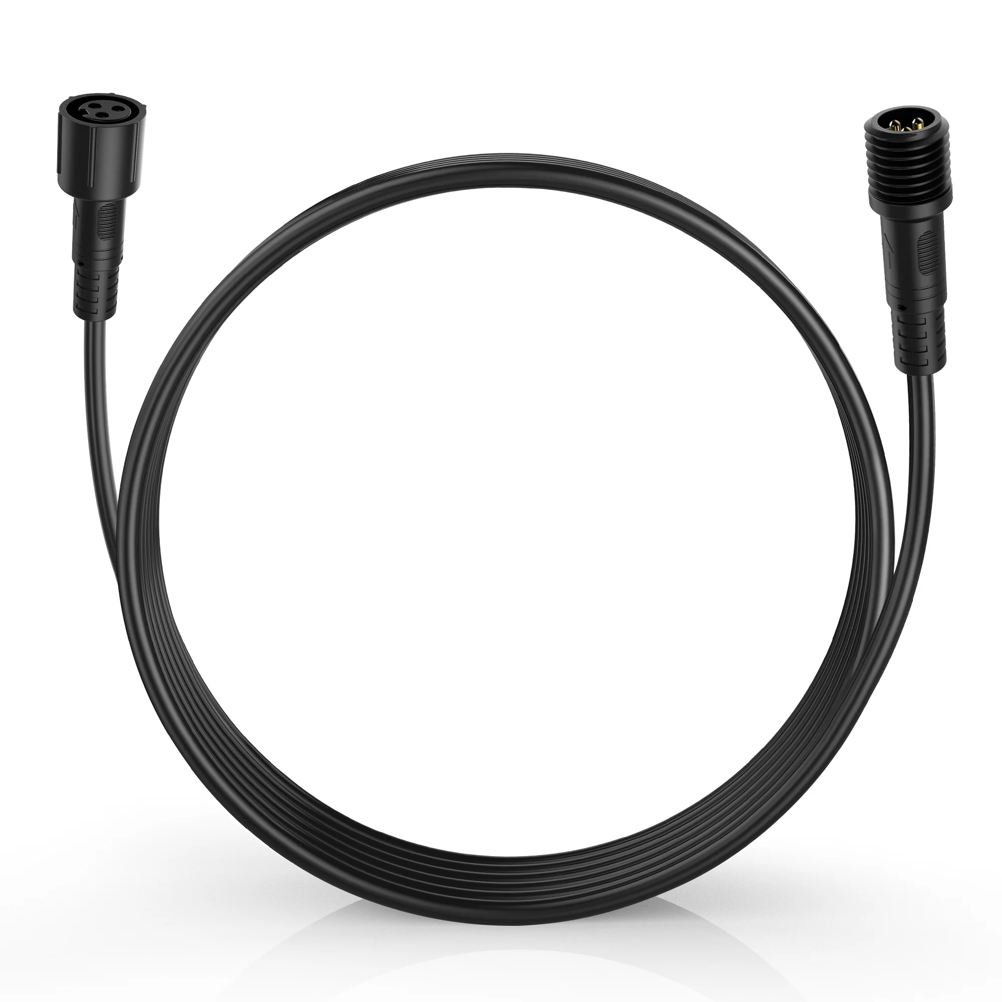 MICTUNING 6.56FT Wire Cable for RGB+IC C2 V1 W1 Series Lights and P1s Switch Panel 3-Pin Extension Cord