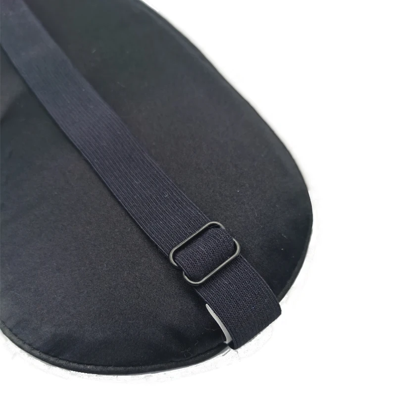 
Custom black eye mask silk manufacturer 100% pure mulberry airline sleeping kit eye mask 
