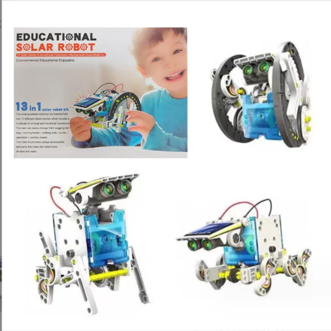 Educational toys for kids 2023 13 in 1 DIY solar robot toy learning kit science stem assembly toys educational for kids