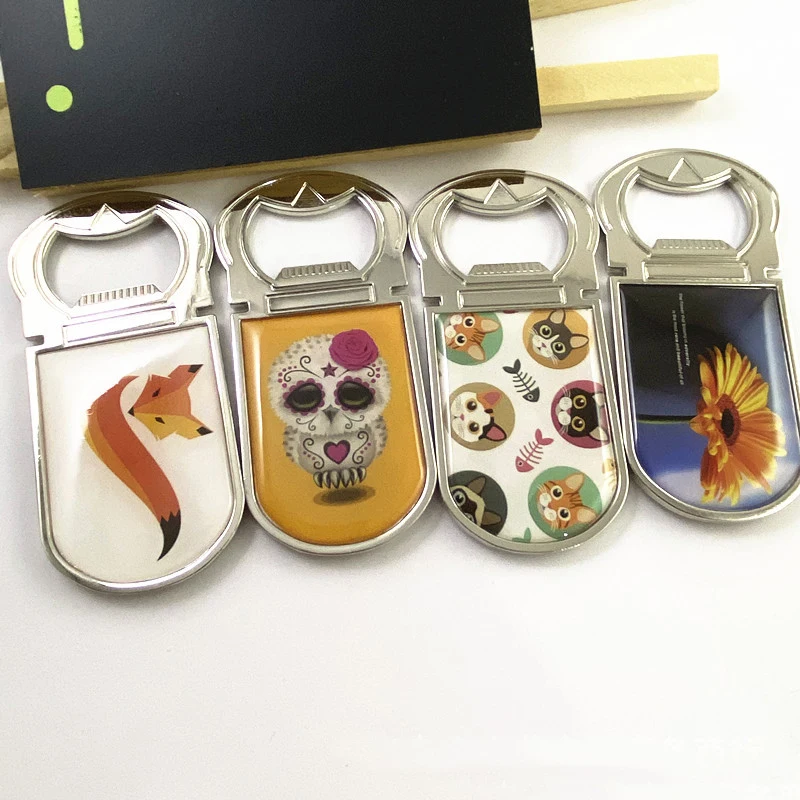 hotsale roma italy foil epoxy sticker zinc alloy metal bottle opener rubber soft refrigerator fridge magnet